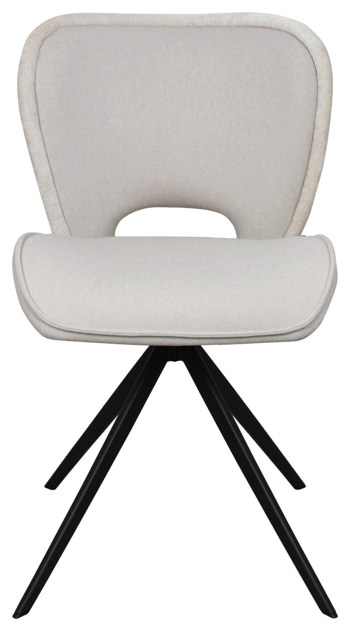 Esszimmerstuhl Dale Beige Echtholz Beine - Beige, MODERN, Holz/Textil (49,5/82,5/60cm) - Livetastic