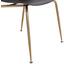 Stuhl Cannes B: 47 cm Grau - Goldfarben/Grau, MODERN, Kunststoff/Metall (46/85/60cm) - Luca Bessoni Stuhl Cannes B: 47 cm Grau - Goldfarben/Grau, MODERN, Kunststoff/Metall (46/85/60cm) - Luca Bessoni