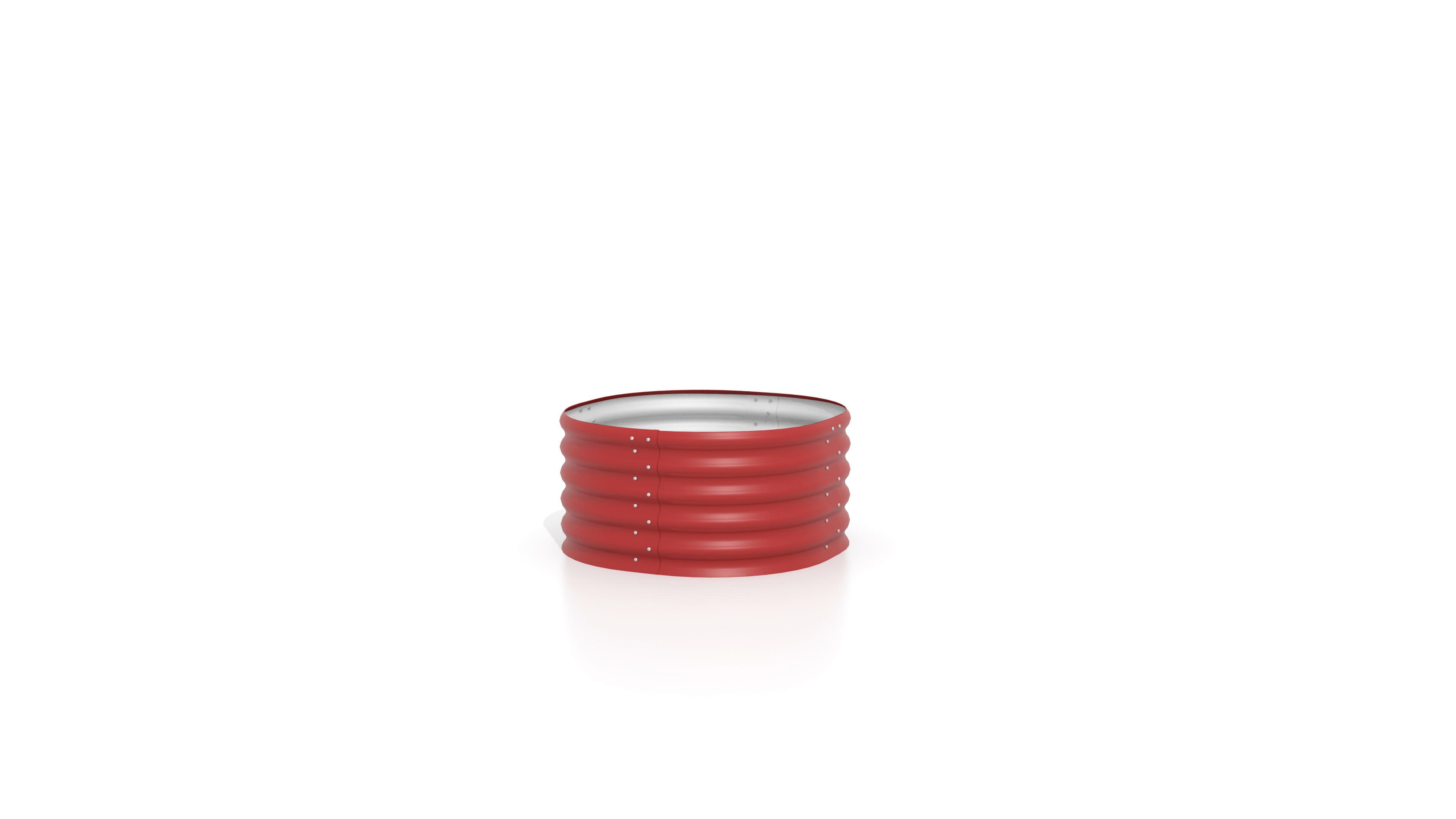 Hochbeet Vita 82,1x40,1x82,1 Cm, Rund, Rot - Rot, Basics, Metall (82,1/40,1/82,1cm)