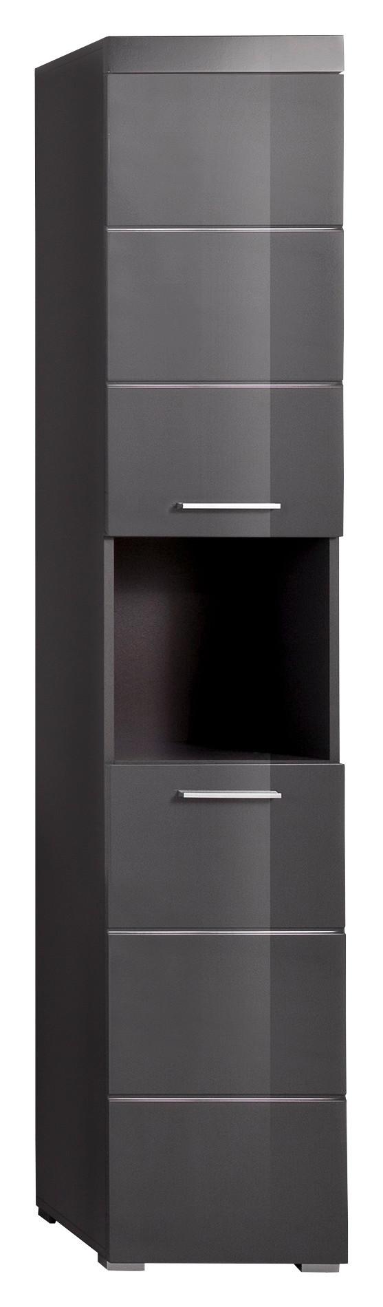 HOCHSCHRANK AMANDA B: 37 CM GRAU