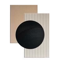 Akustický panel MARLA - černá/béžová, textil (90/120cm) - Premium Living