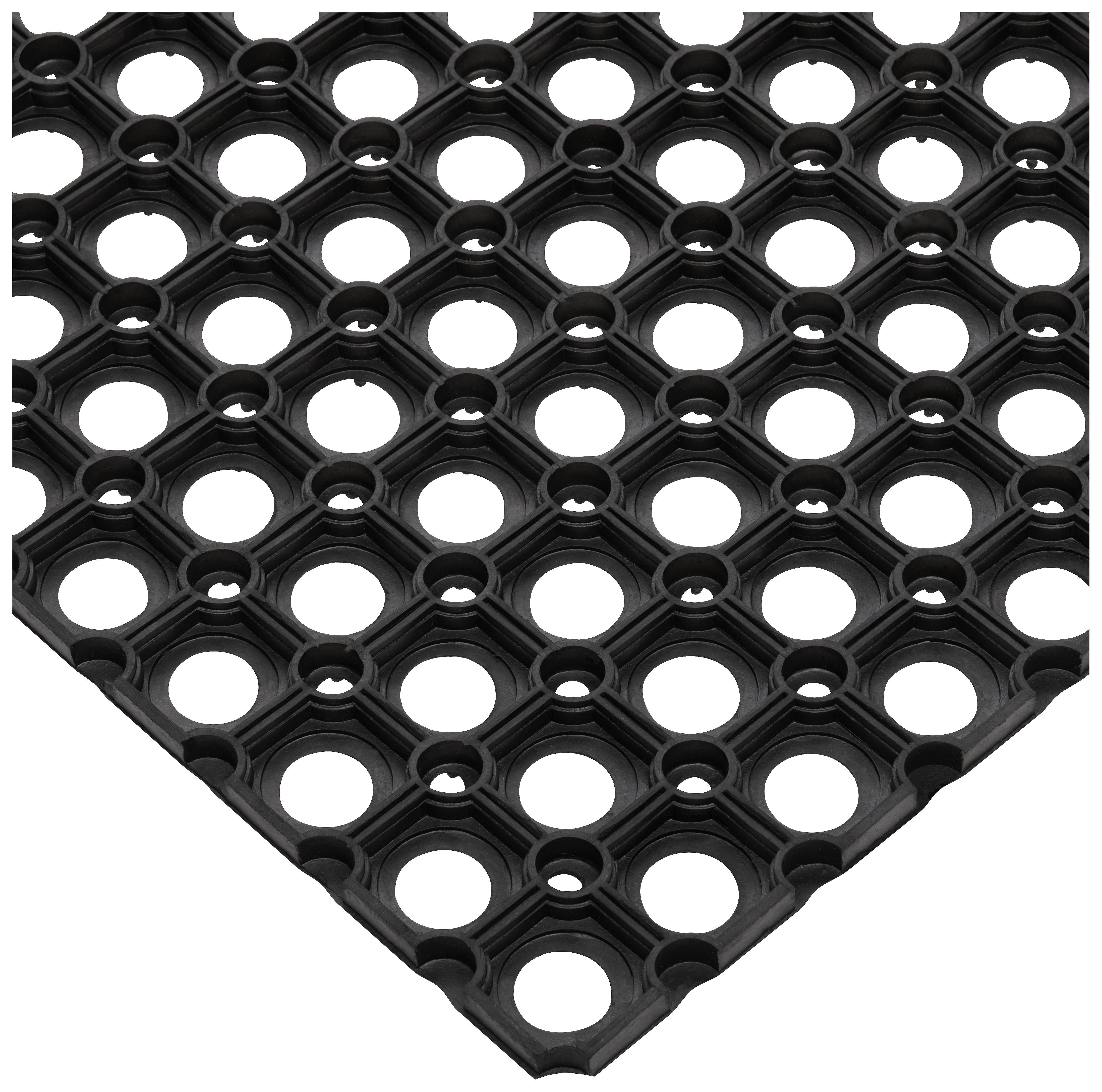 Lábtörlő Ring Rubber - fekete, Konventionell, műanyag (40/60cm) - Best Price