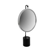 Tischspiegel Eleganca H: 75 Cm Schwarz/silberfarben - Silberfarben/Schwarz, LIFESTYLE, Glas/Metall (41/75/14cm) - Kayoom