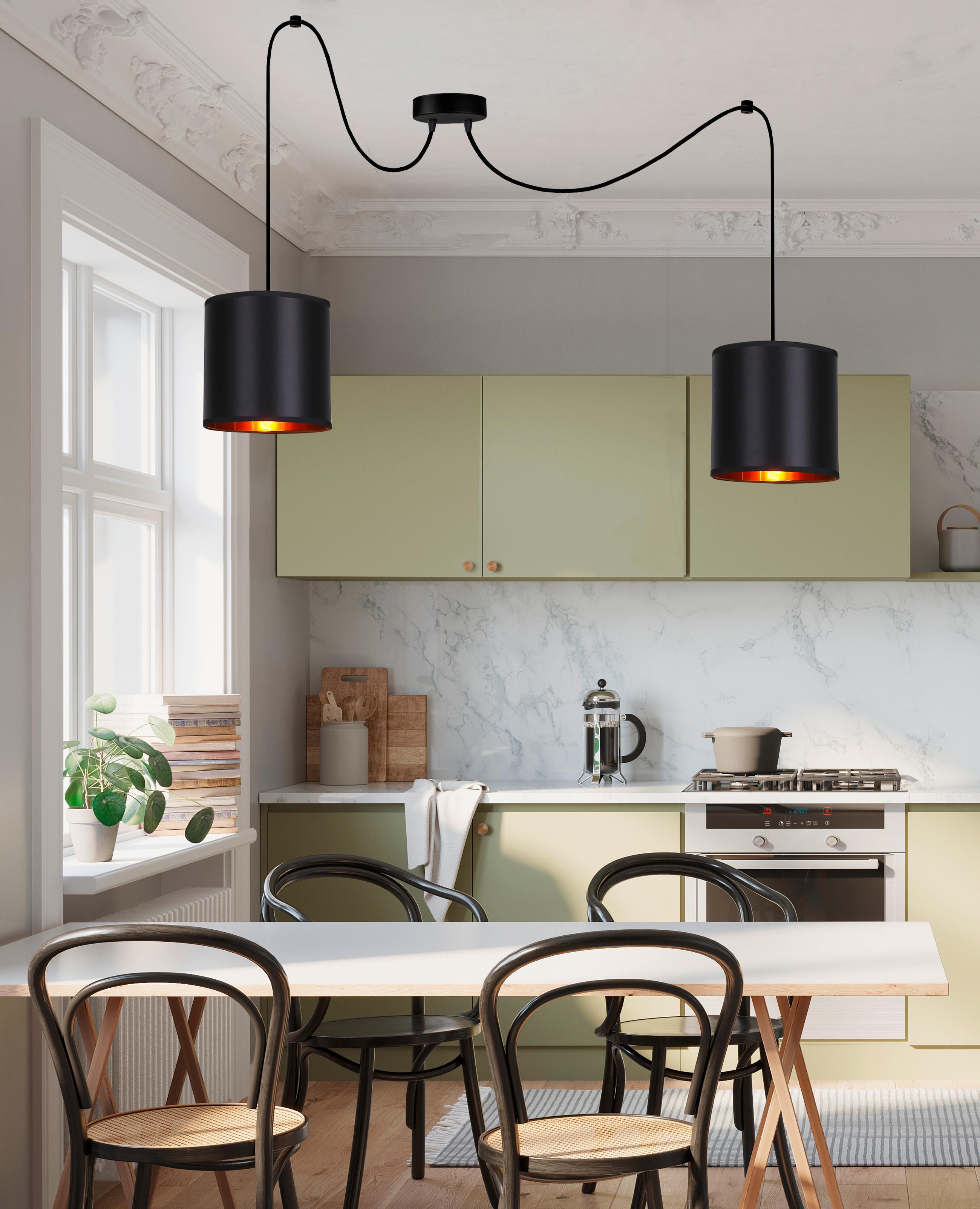 Pendelleuchte 32-00842 Candida - Schwarz, Design, Kunststoff/Metall (100/100cm)