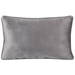 Zierkissen Romy 30x50 cm Polyester Anthrazit mit Zipp - Anthrazit, MODERN, Textil (30/50cm) - Luca Bessoni