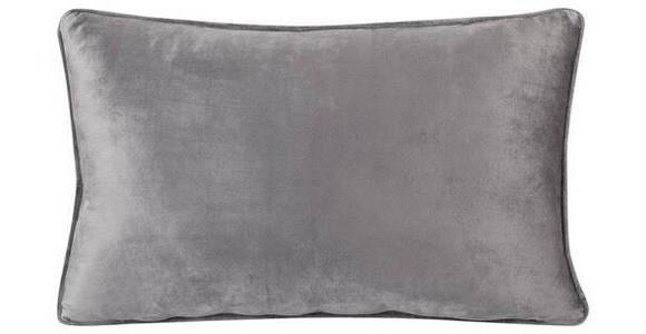 Zierkissen Romy 30x50 cm Polyester Anthrazit mit Zipp - Anthrazit, MODERN, Textil (30/50cm) - Luca Bessoni