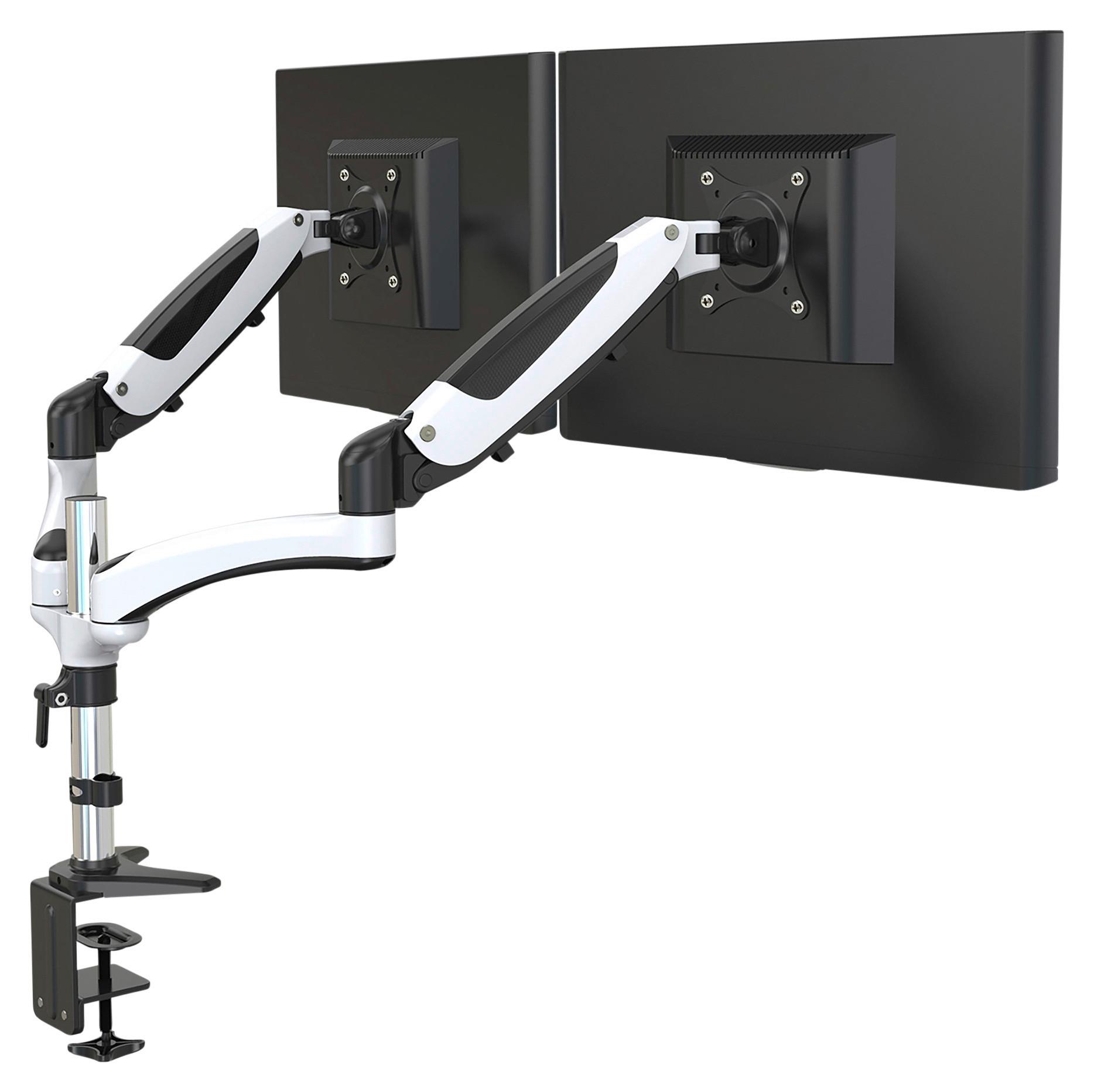 Monitor-halterung Vm-Mg2 - Schwarz/Weiß, Basics, Metall (66/34/32cm) - MID.YOU