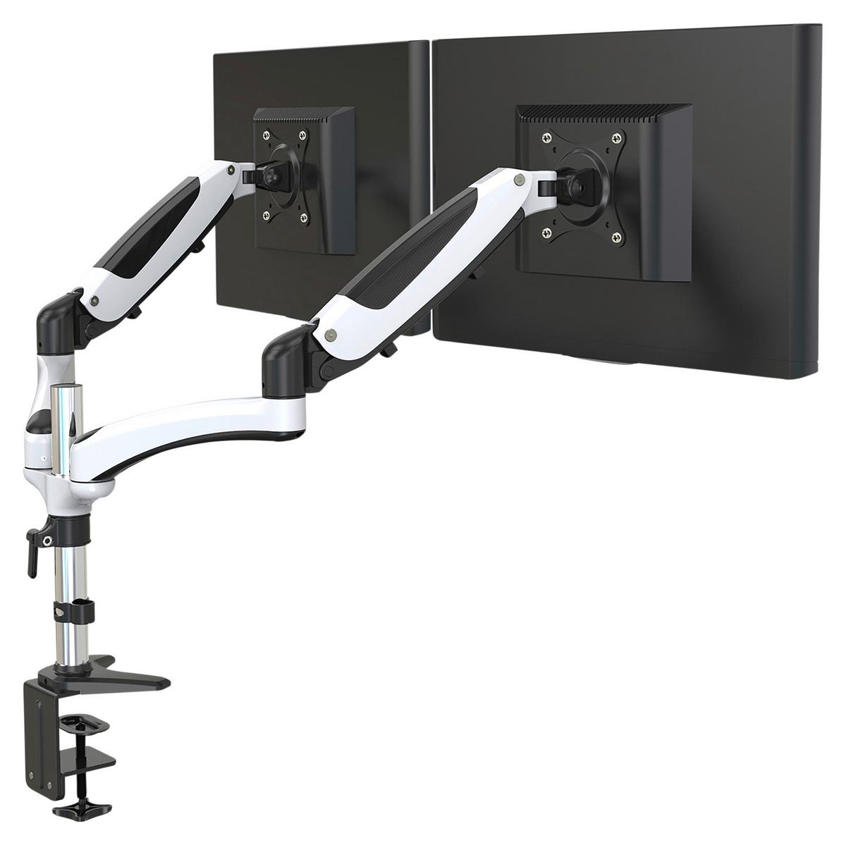 Monitor-halterung Vm-Mg2 - Schwarz/Weiß, Basics, Metall (66/34/32cm) - MID.YOU