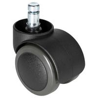 Bürostuhlrollen Rolo Free Schwarz Ø 5 Cm 5er-Set - Schwarz, Basics, Kunststoff/Metall (5,1/6/5cm) - MID.YOU