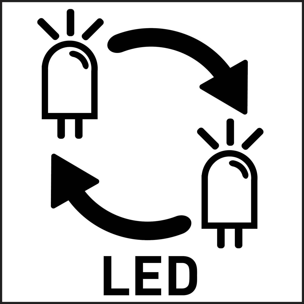 Led-wandleuchte 1-flammig, Für In- Und Outdoor - Weiß, Basics, Glas/Kunststoff (18,5/12,5/11cm)