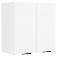 Küchenoberschrank Fasola 60 Cm Weiß 2 Drehtüren - Weiß, Trend, Holzwerkstoff/Kunststoff (60/60/31cm) - MID.YOU