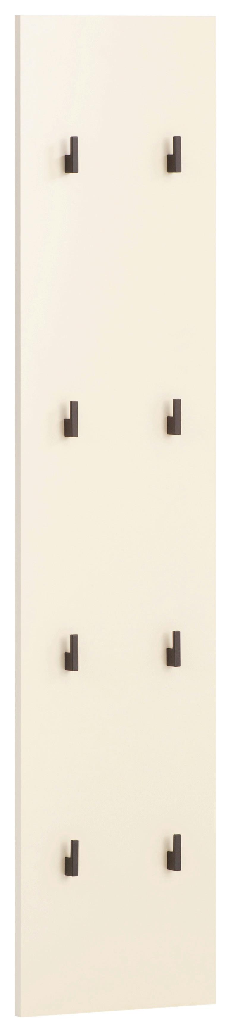 Garderobenpaneel Lovund, Beige 24,5 Cm - Beige, Design, Holzwerkstoff (24,5/109/2,6cm) - MID.YOU