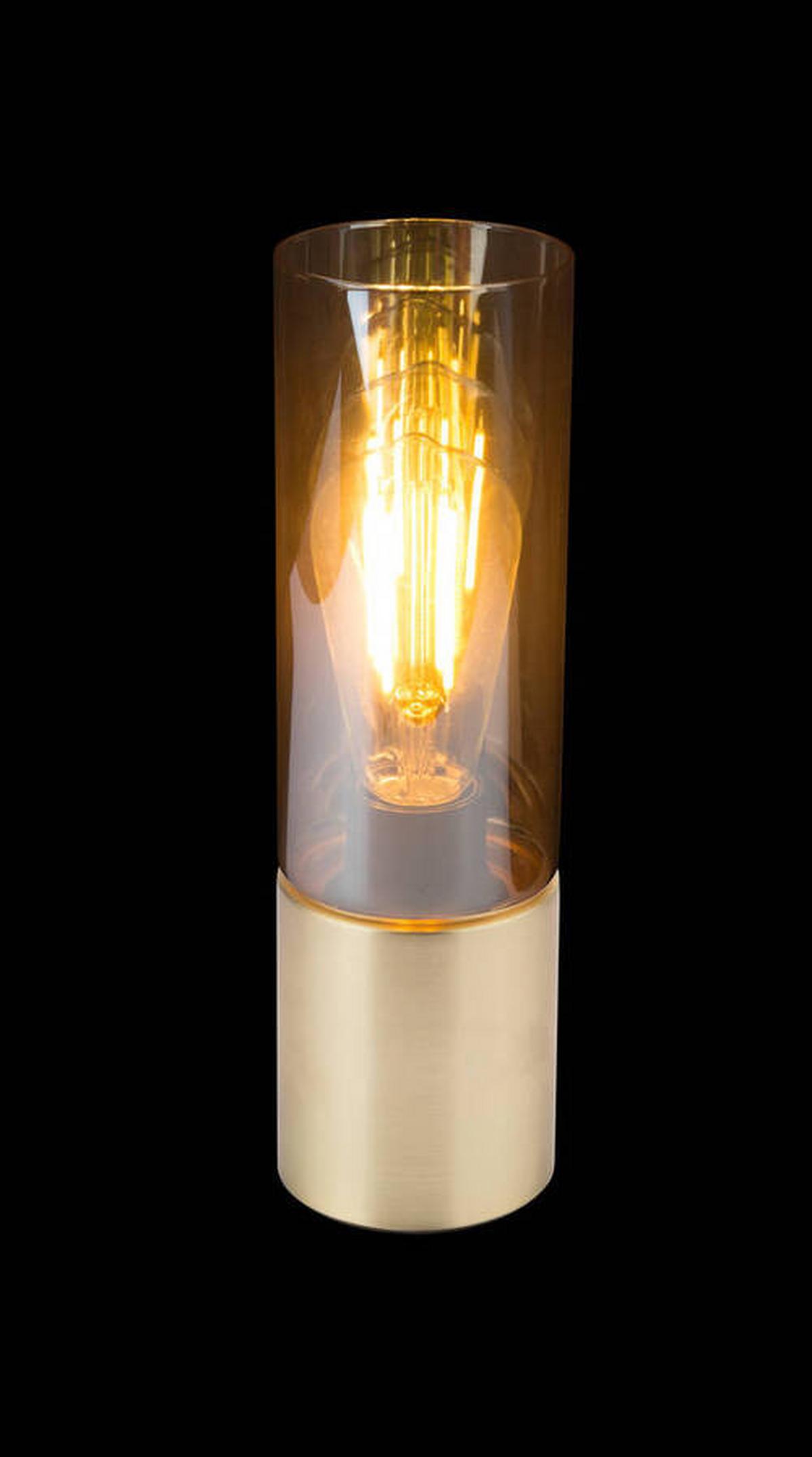Tischlampe Annika Messingfarben Touchsystem - Messingfarben, Basics, Glas/Metall (9/30cm) - Globo