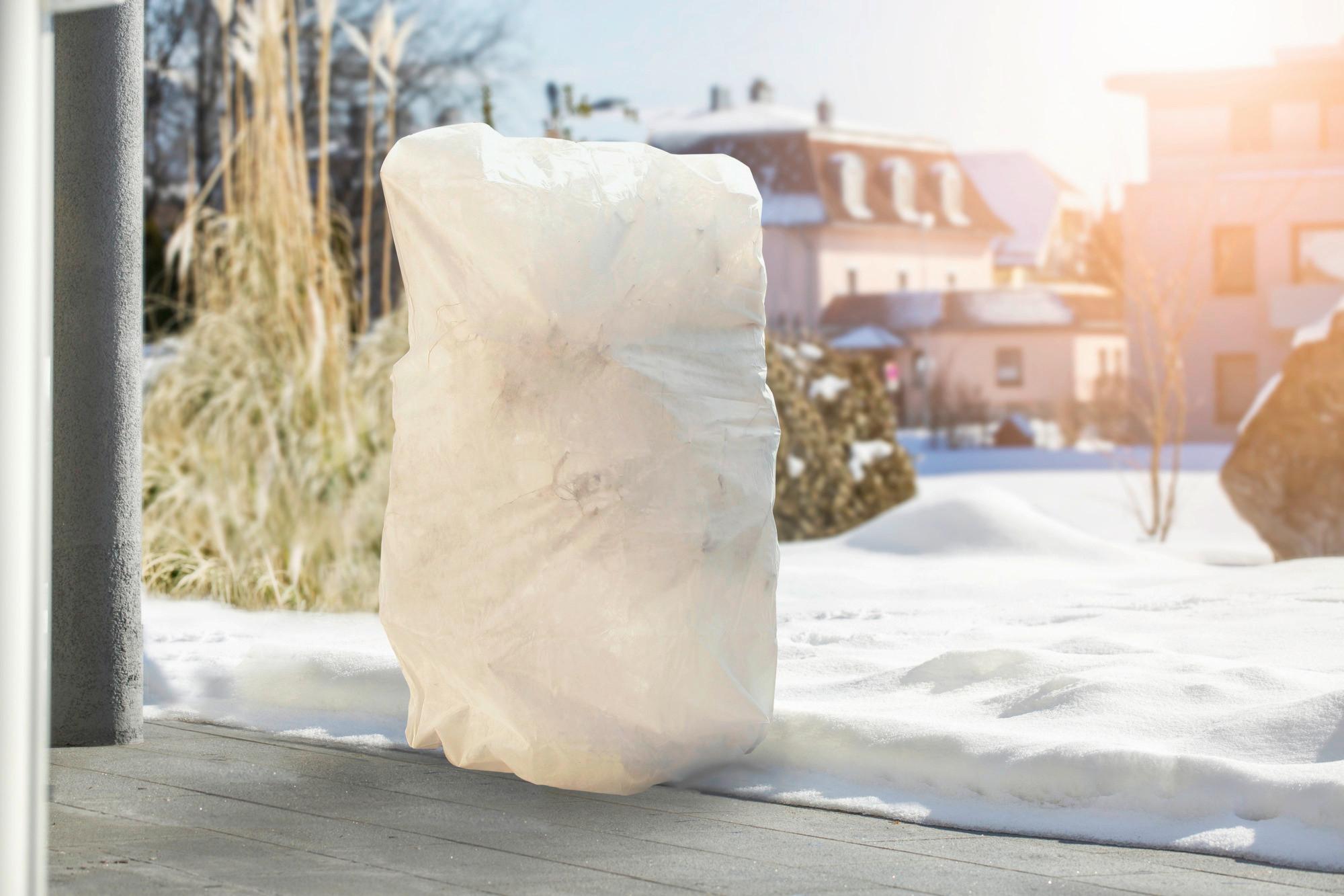 Wintervlieshaube XXL,150x250cm ,witterungsbeständig - Weiß, Basics, Kunststoff (150/250cm) - Windhager