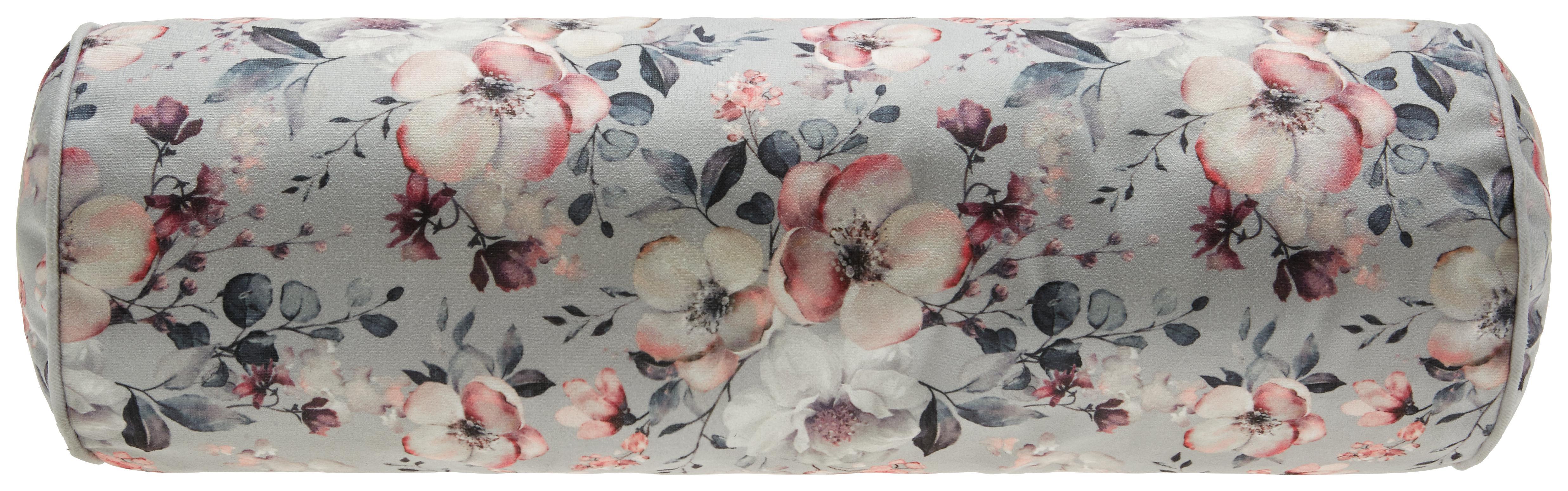 Nackenrolle Rosi - Grau, ROMANTIK / LANDHAUS, Textil (15/45cm) - James Wood