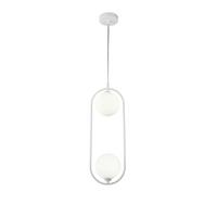 Pendelleuchte Ring - Weiß, Trend, Glas/Metall (17/12/48cm) - MAYTONI