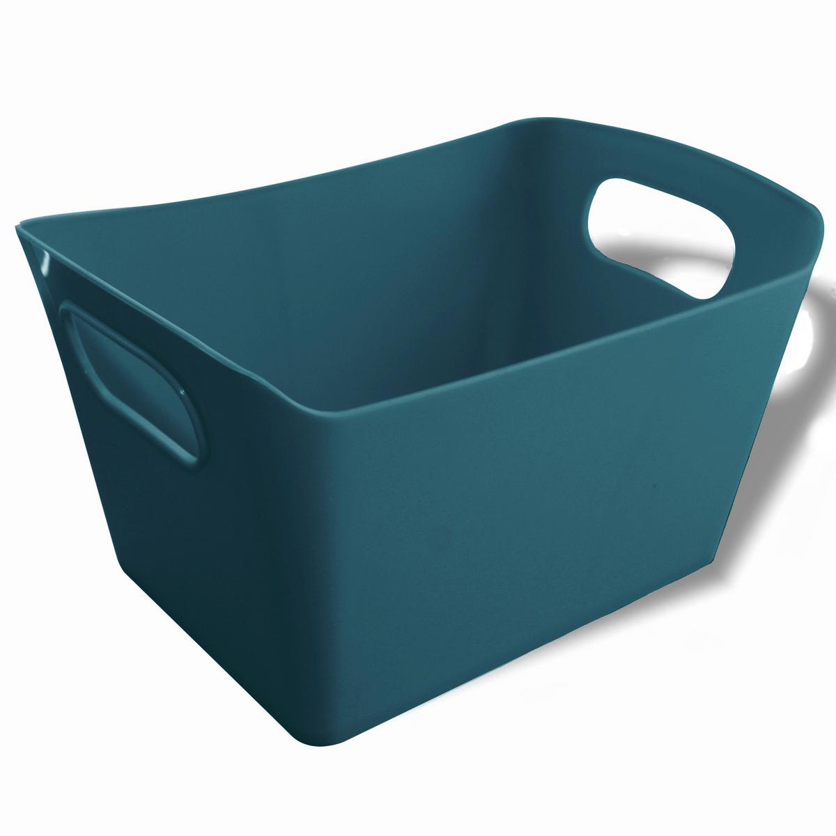 Aufbewahrungsbox Amra Stapelbar Kunststoff 0,9l - Dunkelgrau, Basics, Kunststoff (19/12,5/10,5cm) - Homezone