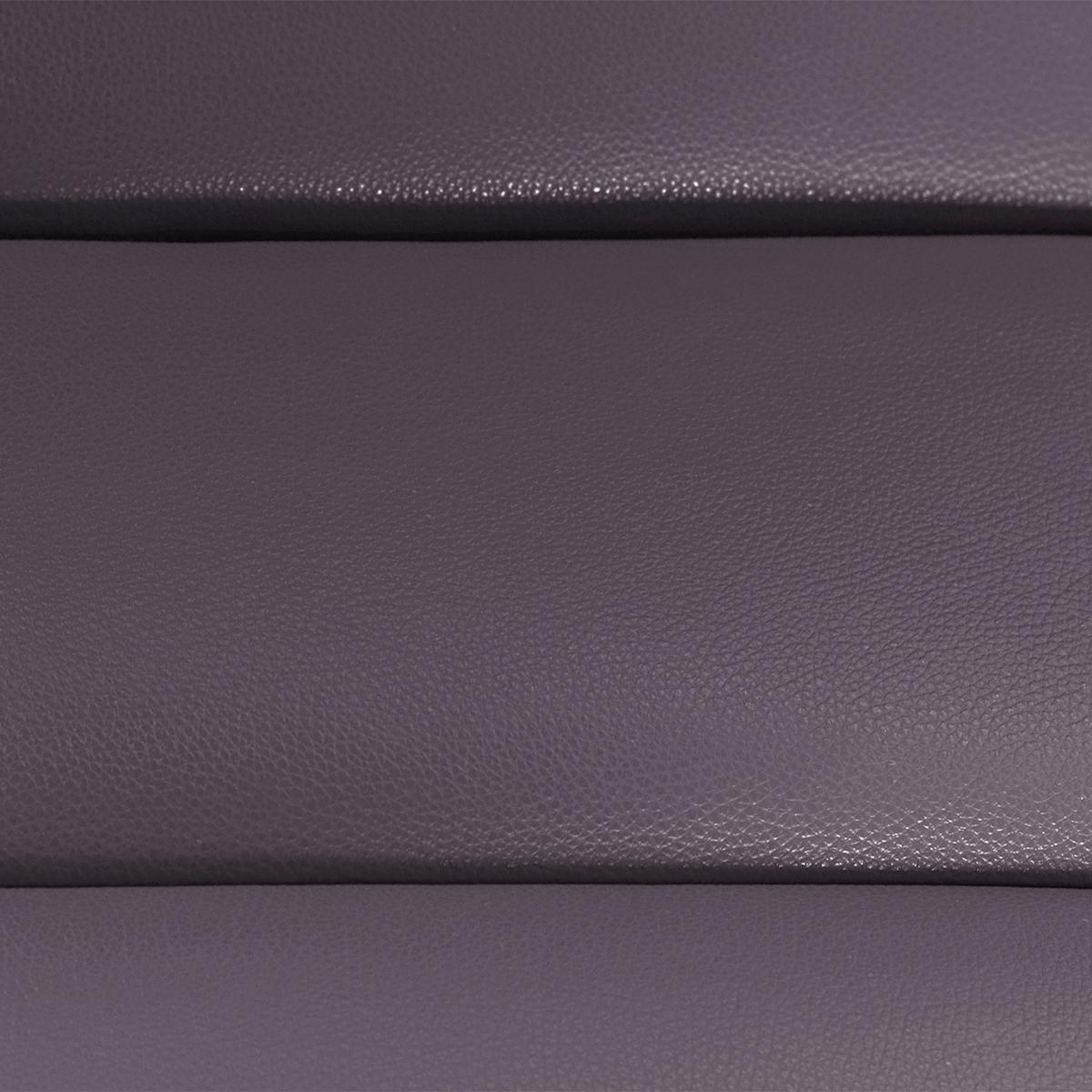 Relaxliege Swing Black Aubergine B: 65 Cm - Aubergine/Schwarz, Design, Leder (65/65-95/171cm) - Livetastic