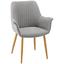 Stolička S Područkami Samantha - svetlosivá/farby buku, Moderný, kov/drevo (59/82/65cm) - Mömax modern living