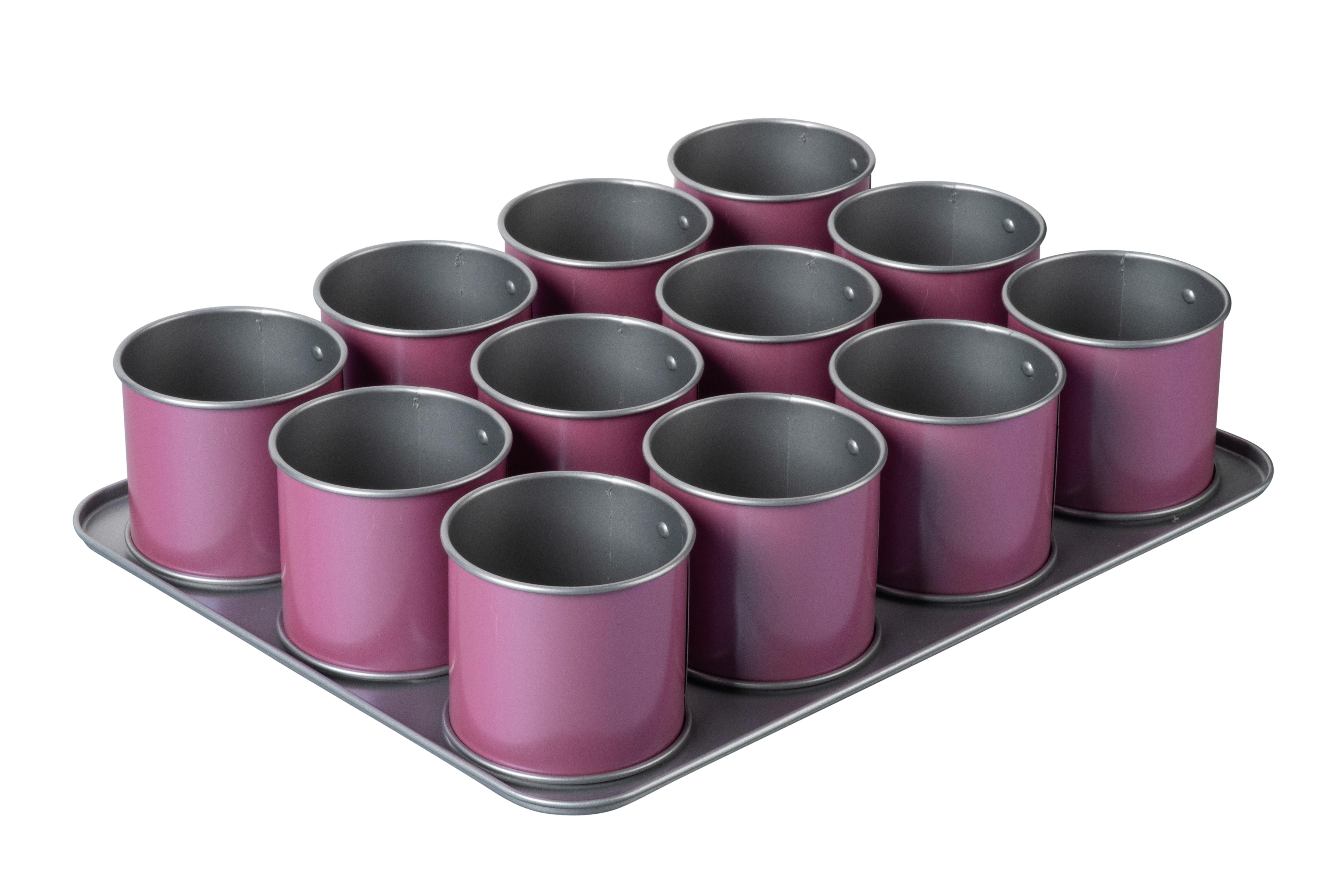 Tortelettform Anna - Hellrosa, Basics, Metall (38/30/7,5cm) - Zenker