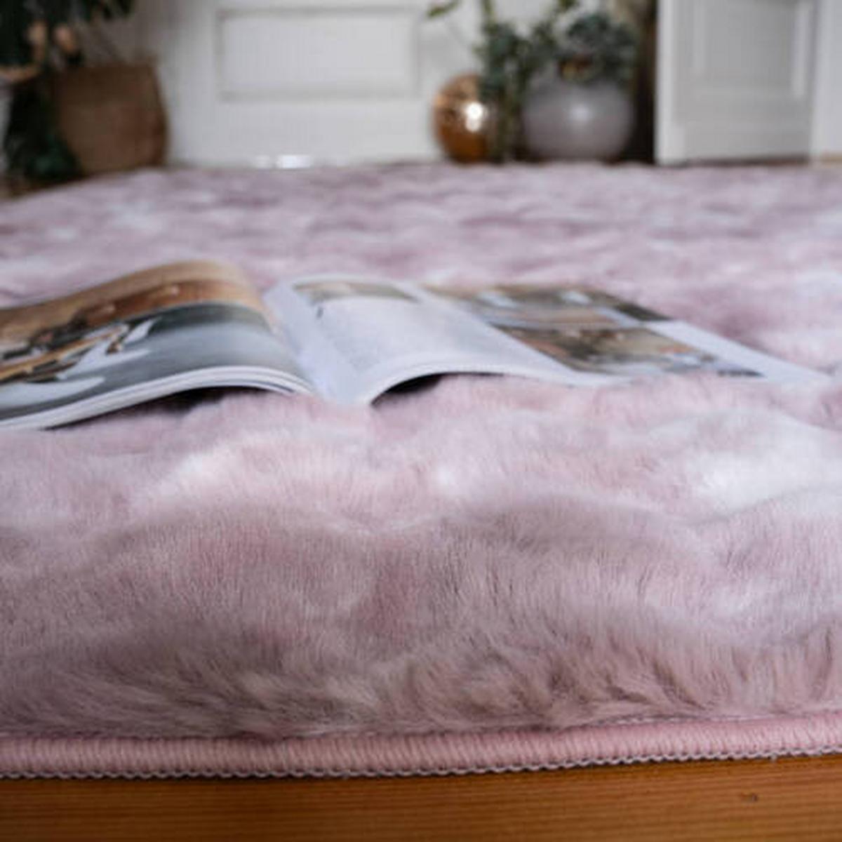 Fellteppich My Camouflage - Pink, KONVENTIONELL, Textil (120/170cm) - Obsession