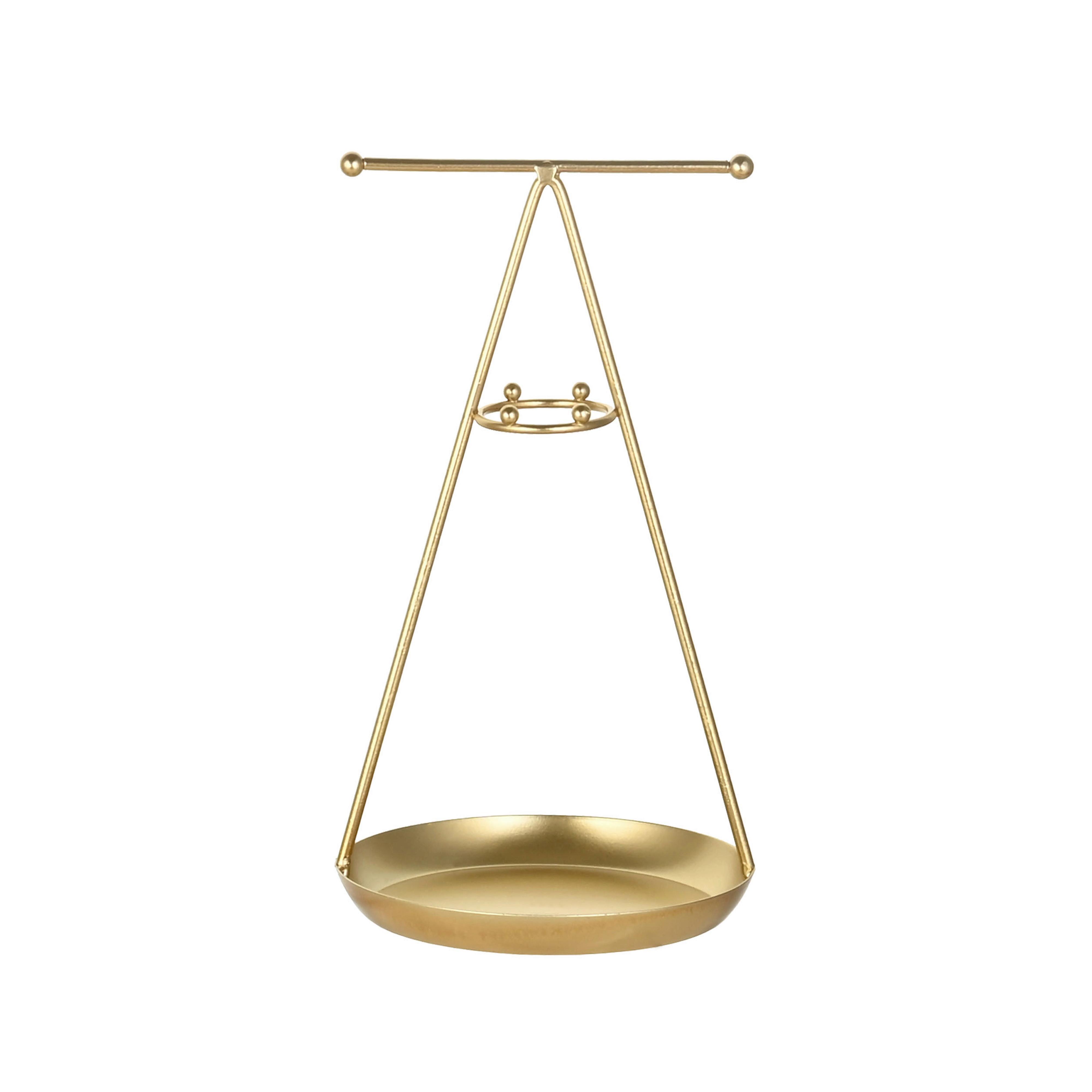 Schmuckhalter Ayleen - Goldfarben, KONVENTIONELL, Metall (13/24cm) - Luca Bessoni