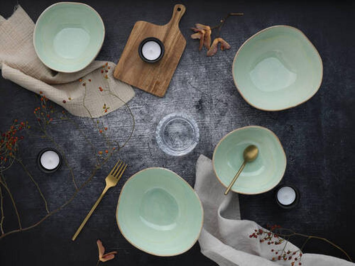 Schale 19669 Bas. Bio Salbei, Bowl - Salbeigrün, Trend, Keramik - Creatable