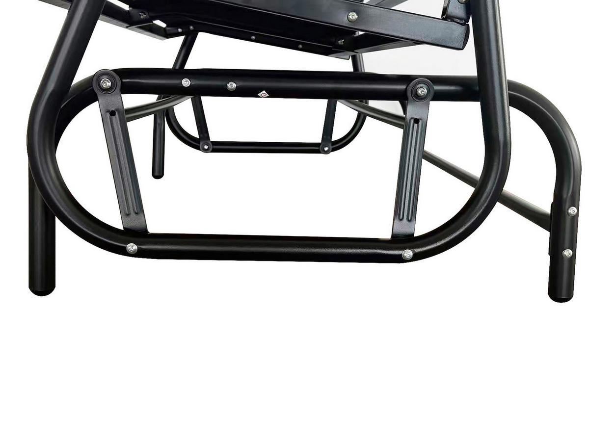 Gartenbank 2-Sitzer 1001327 - Schwarz, Basics, Metall (120/70/83cm)