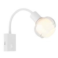 Wandleuchte 54309ww - Klar/Opal, Design, Glas/Kunststoff (10,5/35,5/46,5cm) - Globo