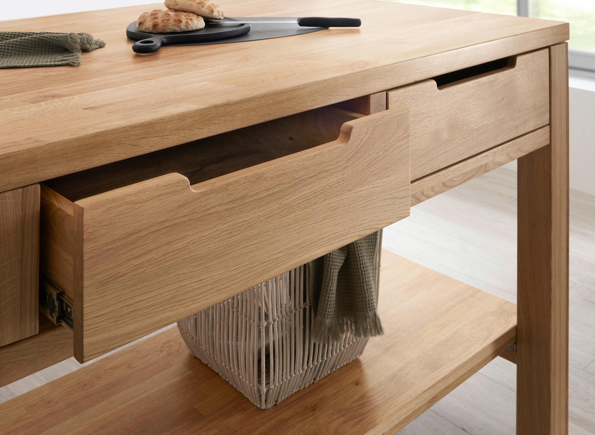 Kücheninsel Ponza Eichefarben B: 180 cm - Eichefarben, Basics, Holz (180/91/90cm) - MID.YOU