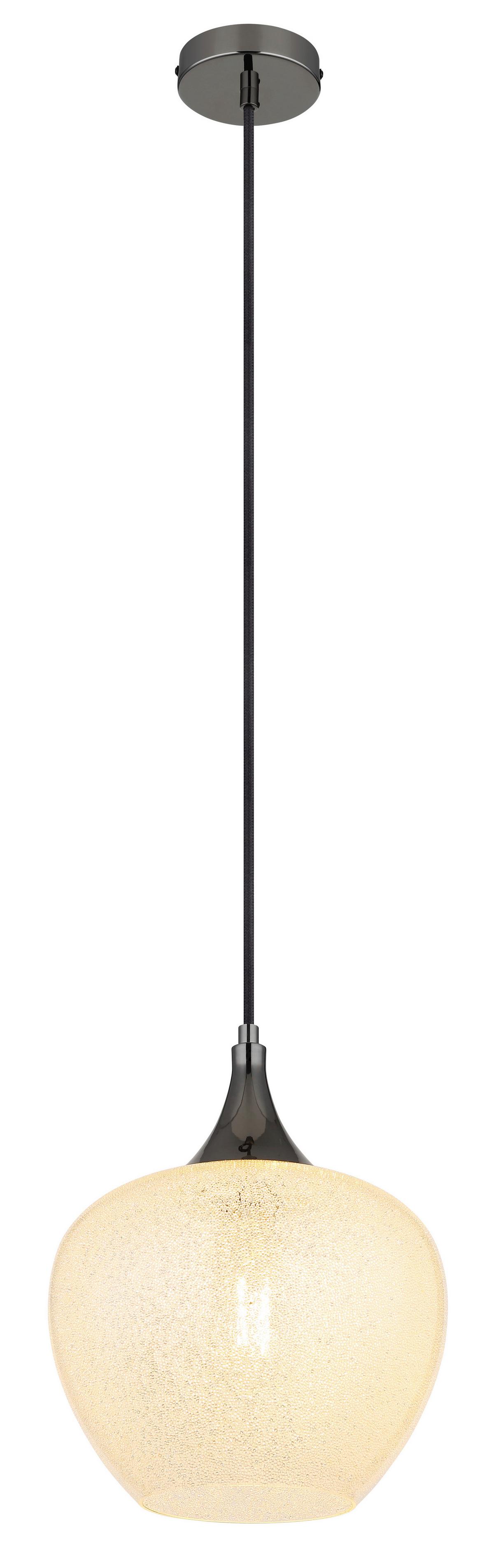 Hängeleuchte 15548hk - Klar/Chromfarben, KONVENTIONELL, Glas/Kunststoff (24/120cm) - Globo
