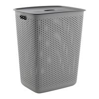 Nádoba na bielizeň MAJA - CA. 60L - čierna/sivá, Modern (45/34/58cm) - Mömax
