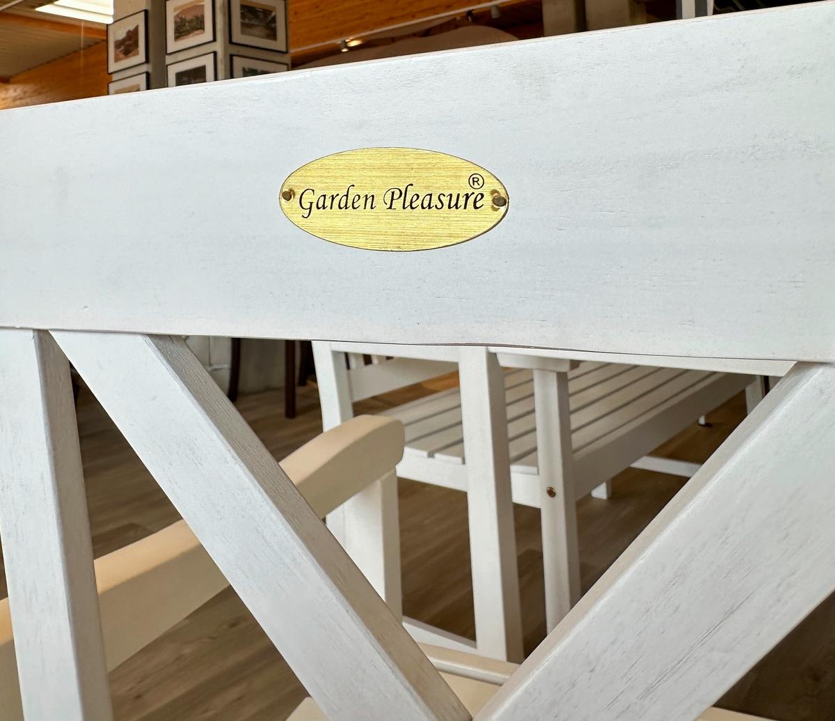 Gartensessel Malmö Eukalyptusholz - Weiß, MODERN, Holz (59/89/58cm) - Gardenson