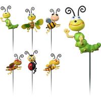 Gartenstecker Insektenfreunde H: 59,5 Cm Metall Zum Stellen - Multicolor, Basics, Metall (59,5cm)