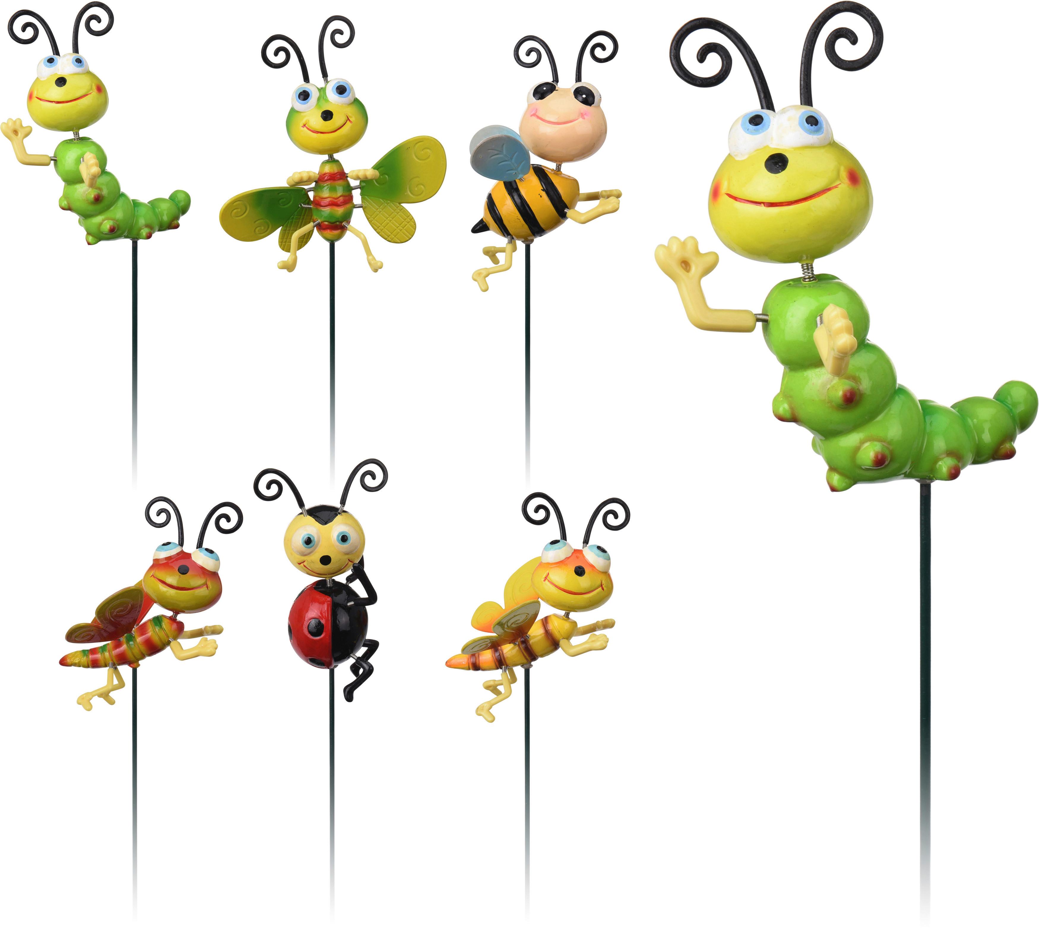 Gartenstecker Insektenfreunde H: 59,5 Cm Metall Zum Stellen