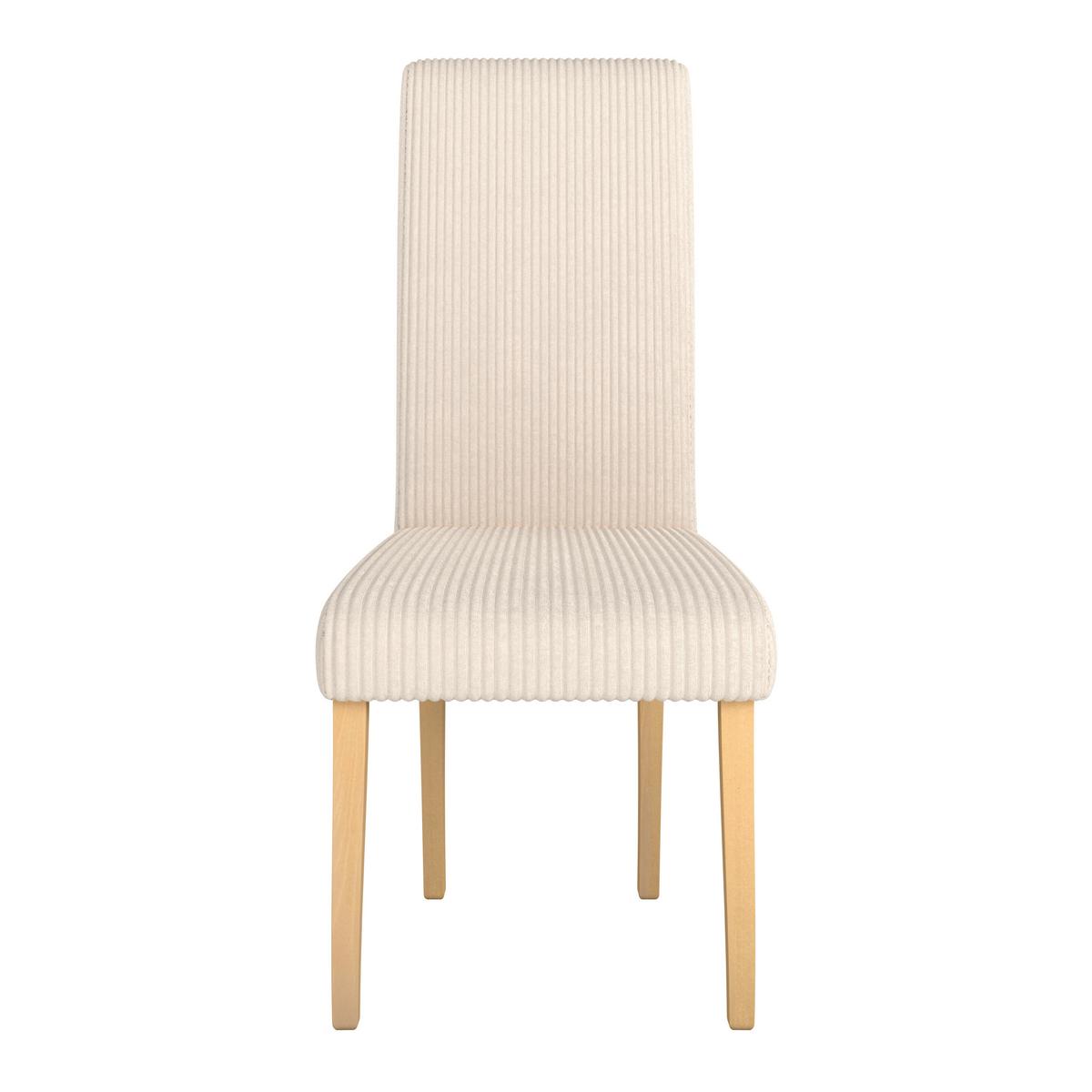 STUHL ROKO - Eichefarben/Beige, MODERN, Holz/Textil (46/101/62cm)