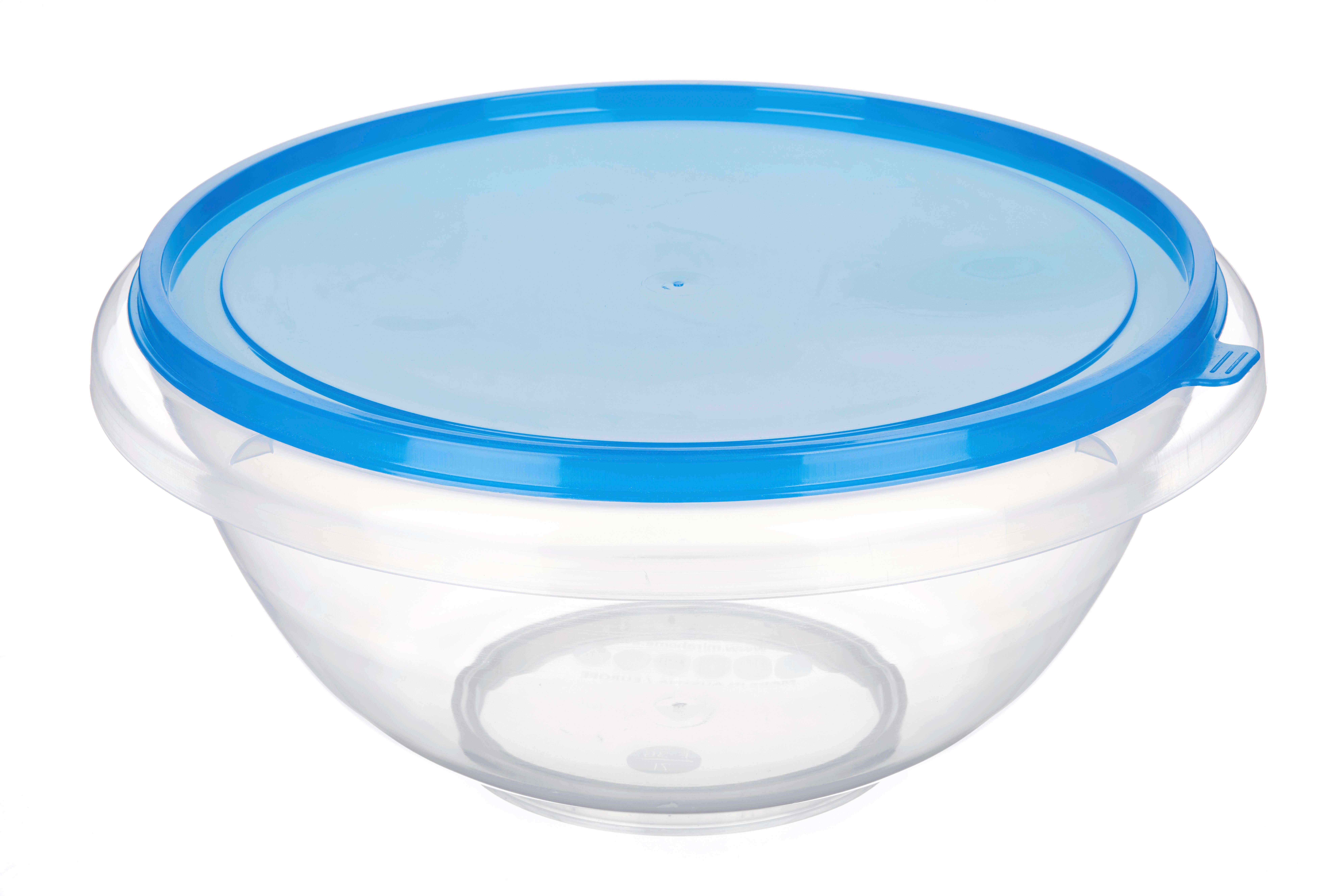Schüssel Kunststoff transparent Becki D/H: 32/15cm - Blau/Transparent, KONVENTIONELL, Kunststoff (32/15.3cm)
