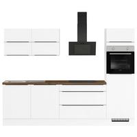 Küchenleerblock Ip3150 - Eiche dunkel/Weiß, Design, Holzwerkstoff (280cm) - Impuls