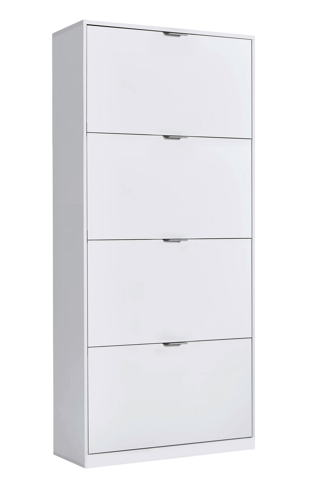 Cipősszekrény Yoro 4 64/157,4cm - fehér, Konventionell, faalapú anyag (64/157,4/19cm)