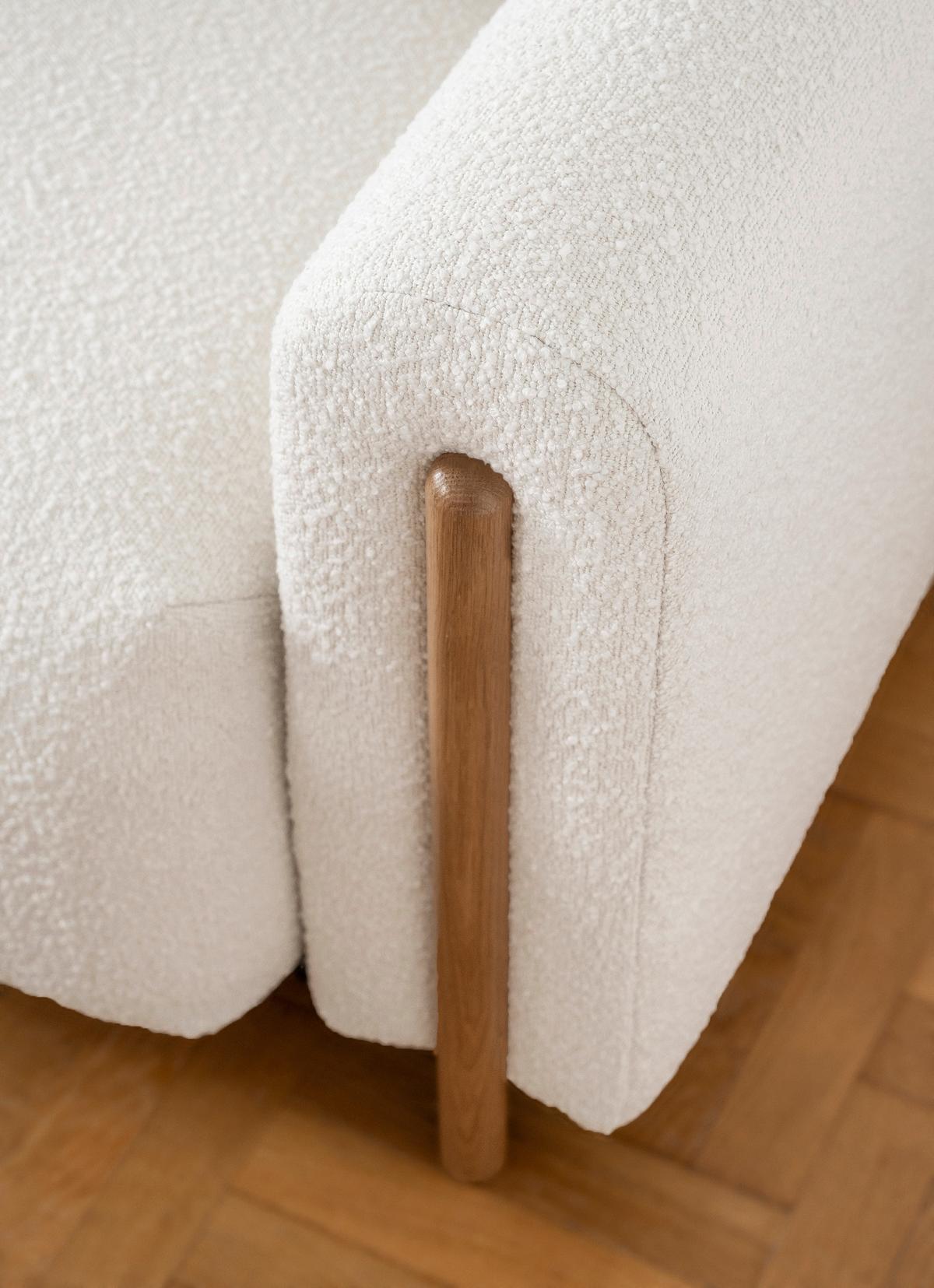 Schlafsofa Arcadova Creme B: 244 cm - Eichefarben/Creme, Design, Textil (244/97/97cm) - MID.YOU