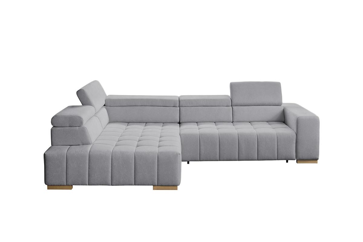 Ecksofa Elias Neu Grau S: 201x307 cm - Naturfarben/Grau, Design, Textil (201/307cm) - Livetastic