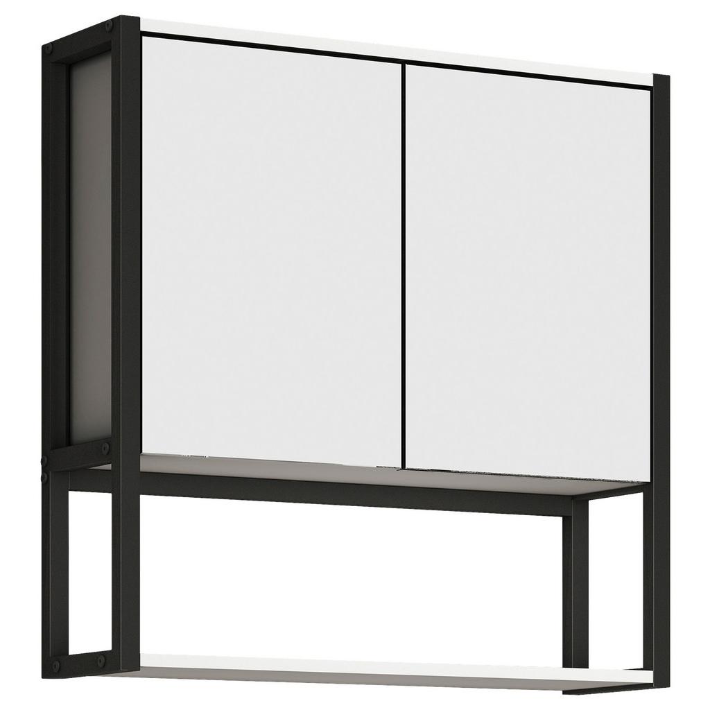 Spiegelschrank Edino 2-Türig BxHxT: 60x60x17 cm