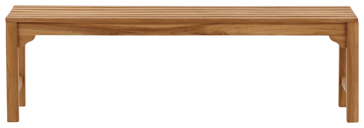 Gartenbank Kenya - Teakfarben, KONVENTIONELL, Holz (150/45/40cm) - Gardenson