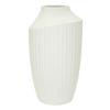 Vase Ice Pot Weiß B: 28,5 cm - Weiß, Basics, Metall (28,5/50,5/28,5cm)