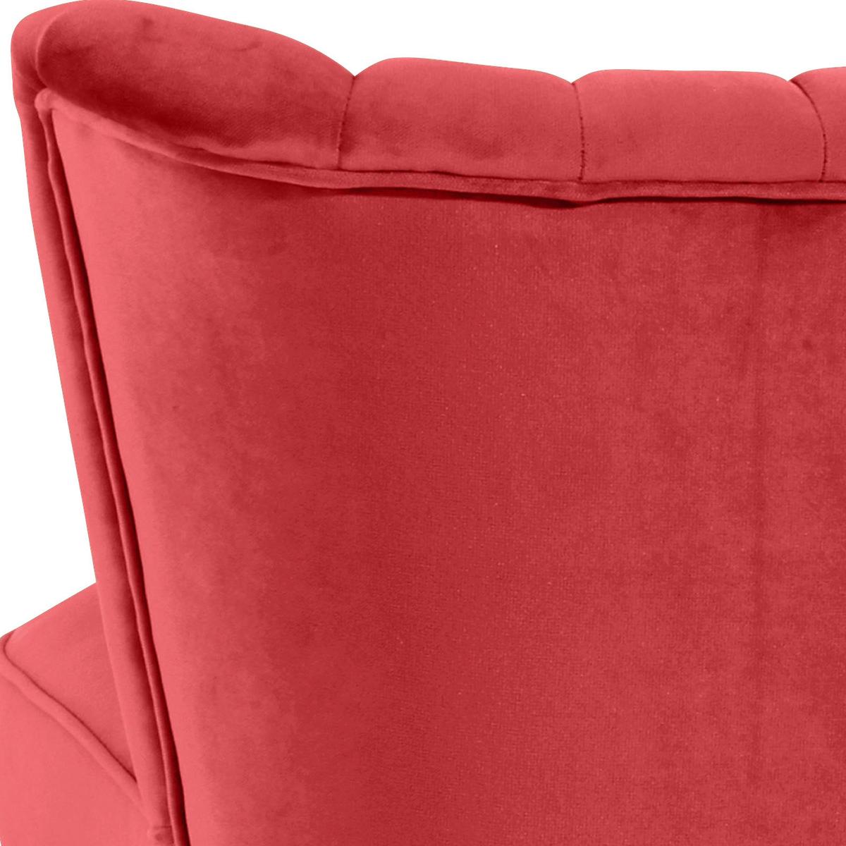 Polsterstuhl Alessandro Rot, Holz-Beine - Buchefarben/Rot, Design, Textil (70/80/66cm) - Max Winzer