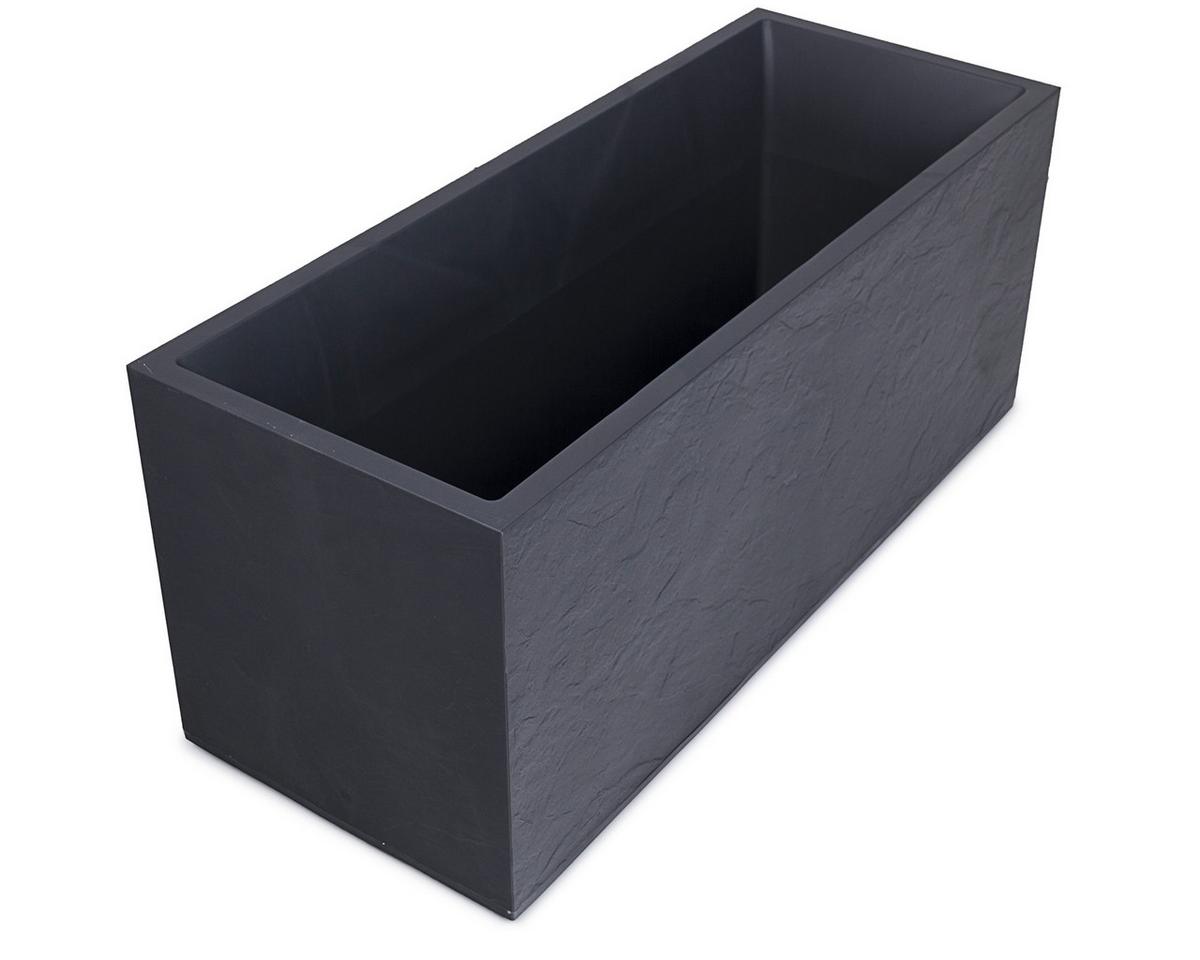 Übertopf Kunststoff Anthrazit Wetter-/ und Uv-Beständig - Anthrazit, Basics, Kunststoff (100/43/40cm)