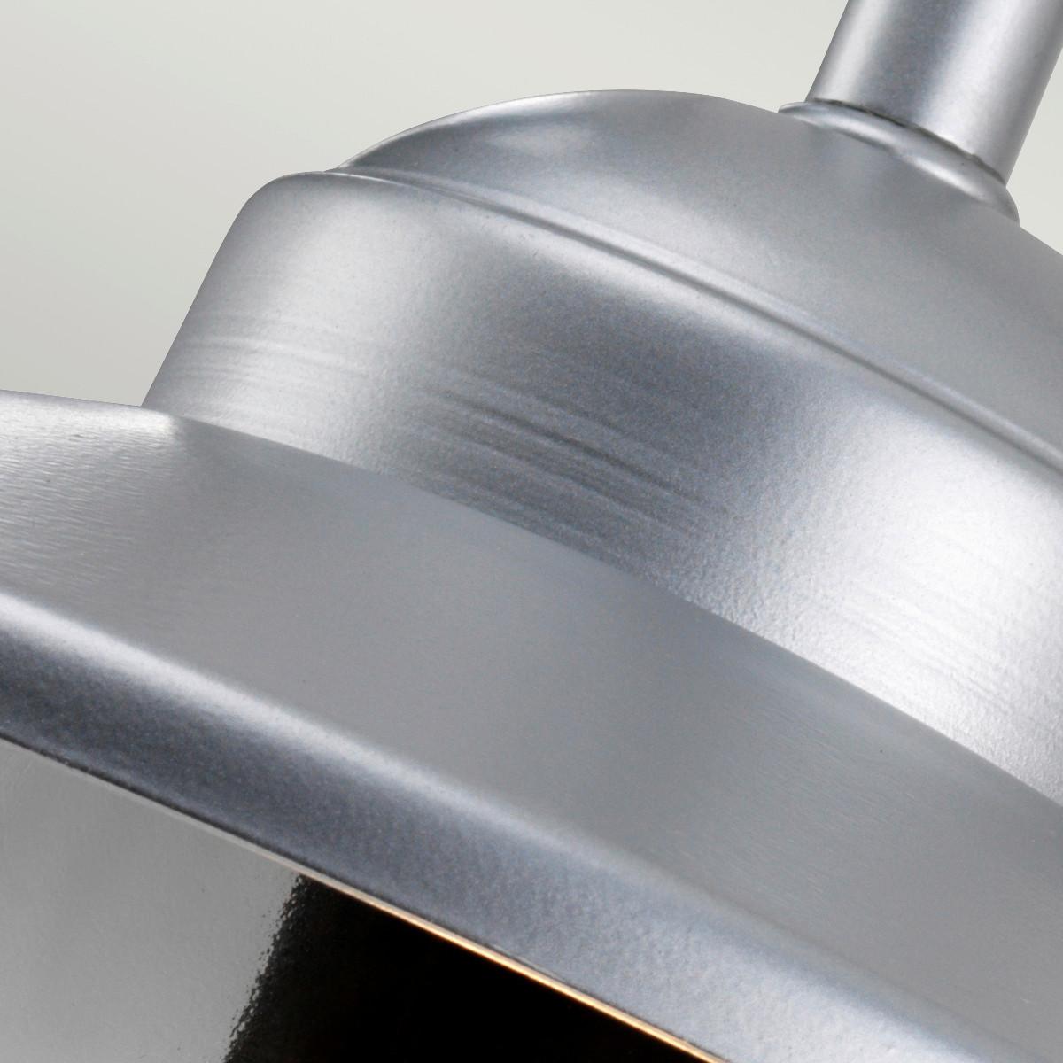 Außenwandleuchte Klampenborg - Silberfarben, KONVENTIONELL, Glas/Metall (27.5/25.5/42cm) - Elstead Lighting