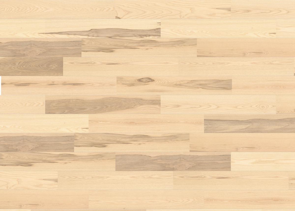 Parkettboden Esche Weiß Landhausdiele Stärke 12mm - Weiß, Basics, Holzwerkstoff (18/108.5cm) - Living by HARO