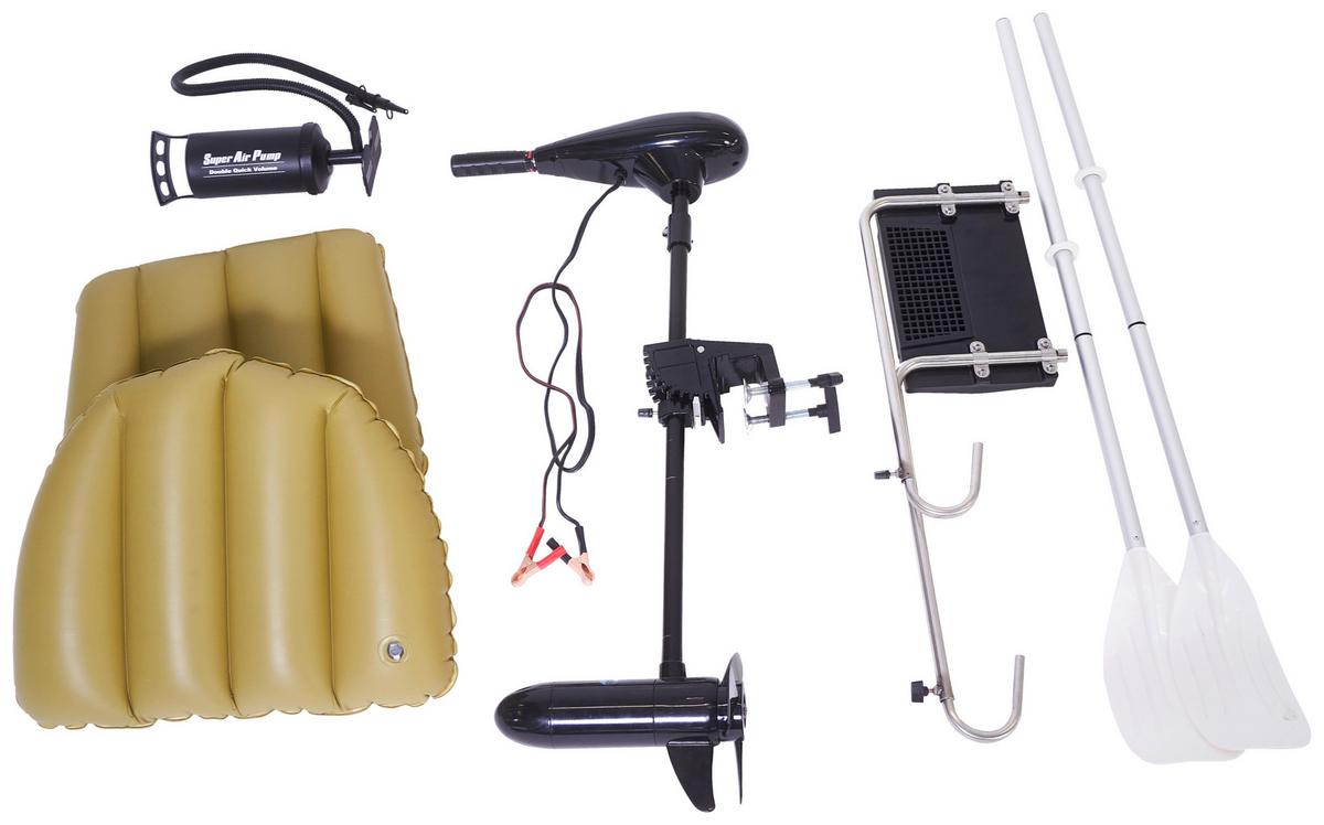 Schlauchboot Sbm 350 Gelb/ Sandfarben 3 Personen Pumpe - Sandfarben/Gelb, KONVENTIONELL, Kunststoff (305/136/42cm)