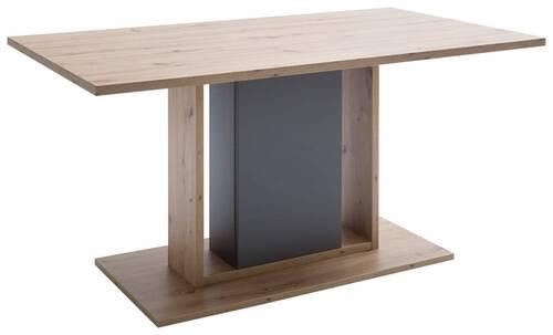 Esstisch Lizzano 160x77 cm Grau/Eiche Dekor - Eichefarben/Grau, Design, Holzwerkstoff (160/77/90cm) - MID.YOU